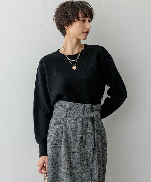セール】 【洗える】ウールカシミヤ クルーネック ニット （ニット
