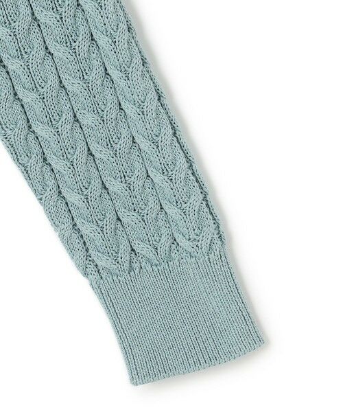 セール】 【Oggi3月号掲載/洗える】コットンギマ ケーブル ニット