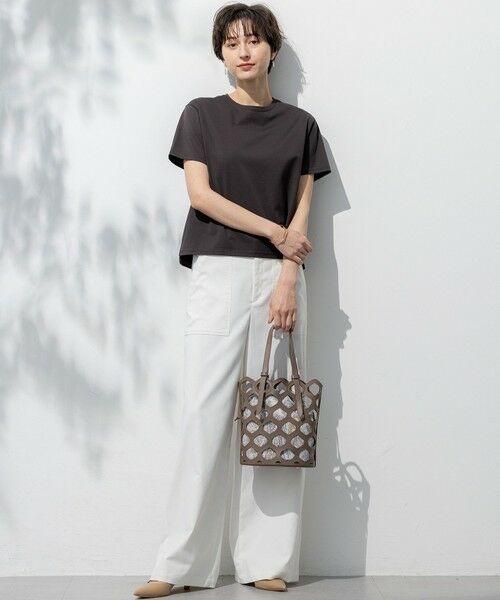 セール】 【洗える】ハイエンド クルーネック Tシャツ （カットソー