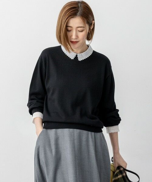 セール】 【VERY・CLASSY.掲載/洗える】エンブロイダリー ジオ