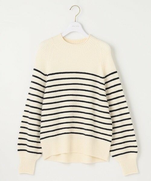 セール】 【洗える】ハイネックボーダー ニット （ニット・セーター