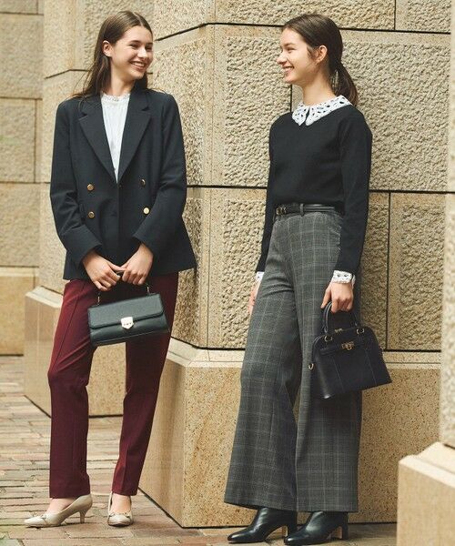 レース襟 ニット （ニット・セーター）｜S size ONWARD(小さいサイズ