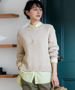 23区 小さいサイズ ニット 32 レター ロゴ セーター 2024 23区 小さい