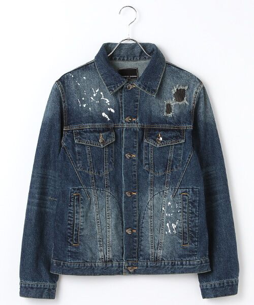 セール】 【NUMBER (N)INE DENIM】グランジエイジドデニムジャケット