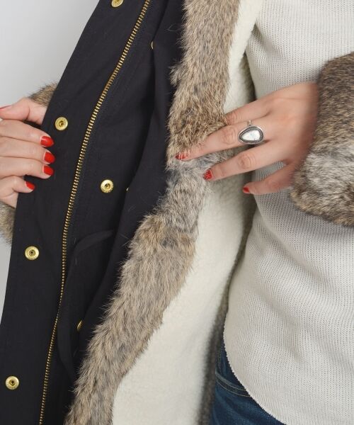 セール】 【WEB限定】ラビットファーモッズコート◇ （その他アウター