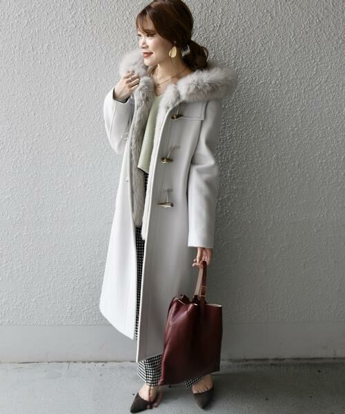 セール】 ファーダッフルコートgray◇ （ダッフルコート）｜SHIPS