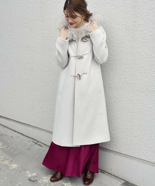 セール】 ファーダッフルコートgray◇ （ダッフルコート）｜SHIPS