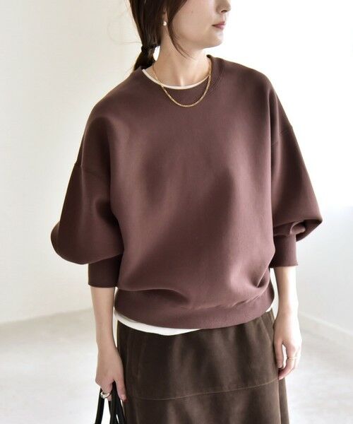 quaranciel:〈洗濯機可能〉ポンチ ベーシック コンパクト スウェット