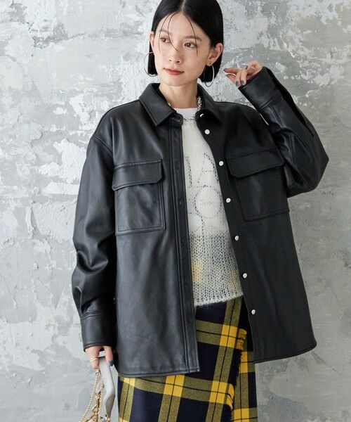 セール】 シープ レザー シャツ ジャケット （シャツ・ブラウス
