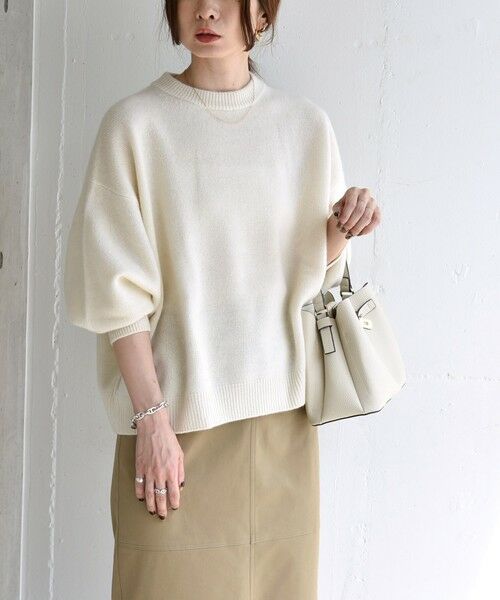 quaranciel:〈手洗い可能〉AQUA カシミヤ ミックス ドルマン ニット