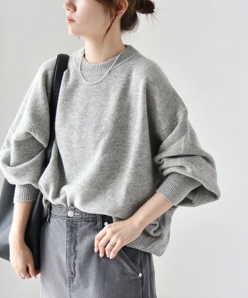 quaranciel:〈手洗い可能〉AQUA カシミヤ ミックス ドルマン ニット