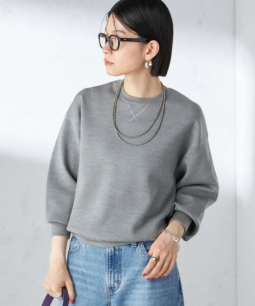 セール】 〈手洗い可能〉スムース ニット ガゼット プルオーバー