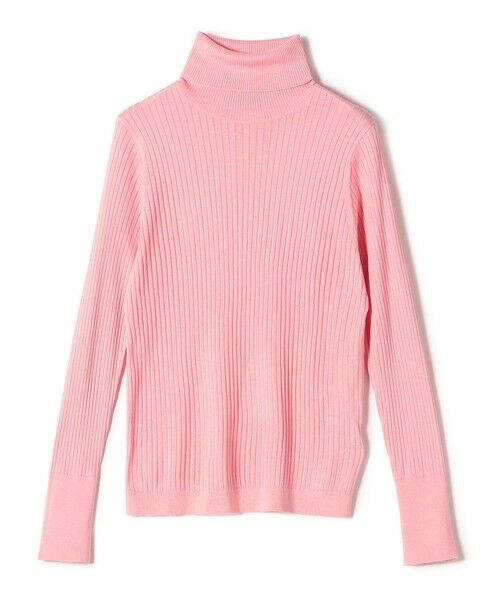 セール】 SHIPS Primary Navy Label:シルク カシミヤ タートルネック 2