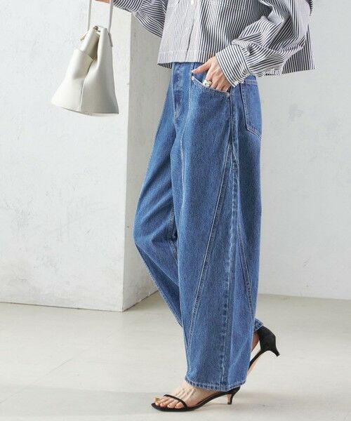 セール】 パッチワーク カーブ デニム （デニムパンツ）｜SHIPS