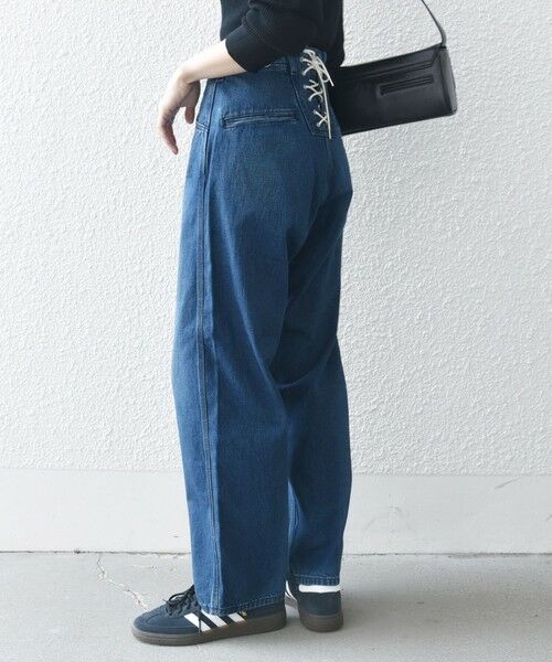 セール】 【SHIPS any別注】Lee: バック レースアップ デニム パンツ
