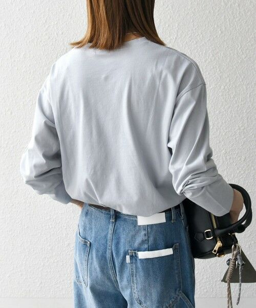 セール】 【SHIPS any別注】MONMIMI:〈洗濯機可能〉ロゴ プリント ロン