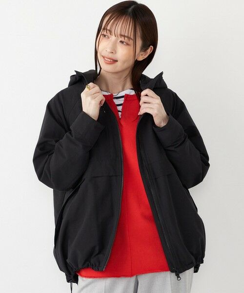 SHIPS Colors:〈手洗い可能〉ダウンライナー グログラン パーカ 2