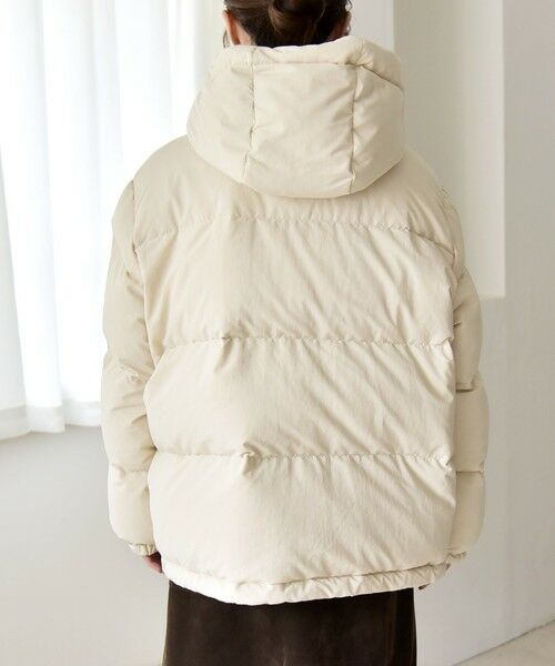 セール】 quaranciel: フーディー & ハイネック 2way ショート ダウン