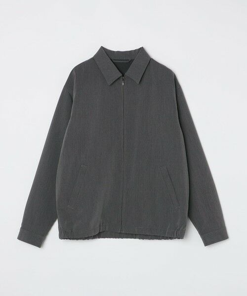 セール】 SHIPS:〈手洗い可能〉TR サージ シャツ ジップ ブルゾン