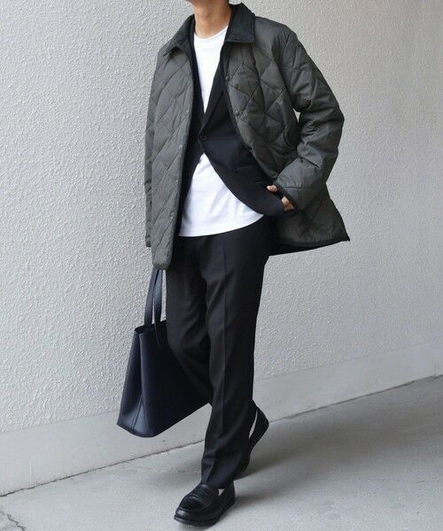 SHIPS any別注】TAION:〈手洗い可能〉ダイヤキルト ダウン ハーフ