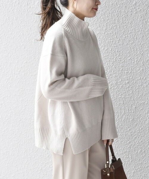 セール】 〈手洗い可能〉5Gウールカシミヤタートルネックプルオーバー