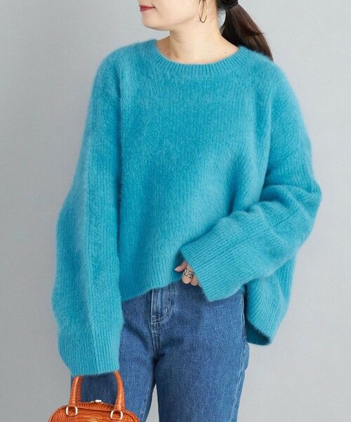 セール】 〈手洗い可能〉フォックス クルーネック ニット プルオーバー