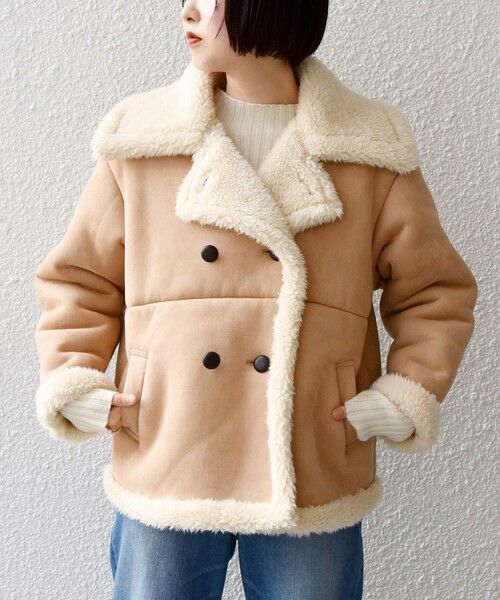 セール】 CHEVRE et Branche Europeen: フェイク ムートン ジャケット