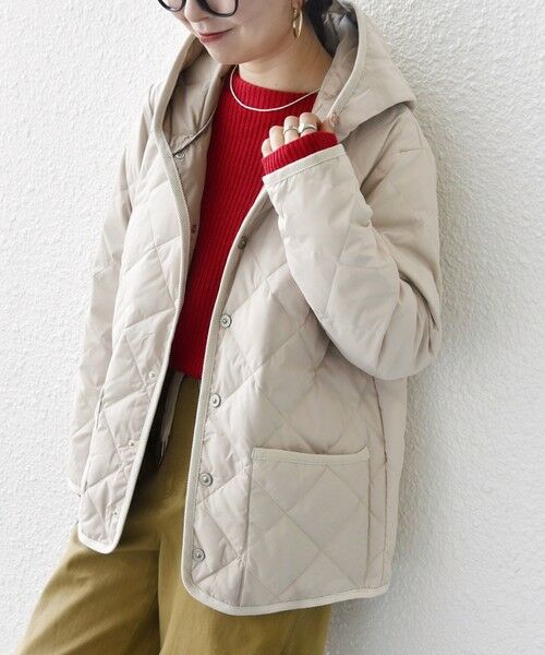 SHIPS any別注】TAION:〈手洗い可能〉パイピング フード ジャケット