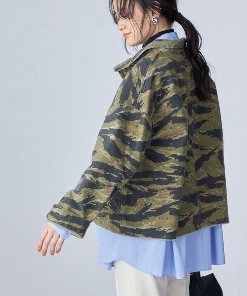 セール】 〈洗濯機可能〉ミリタリー バックサテン スタンドカラー