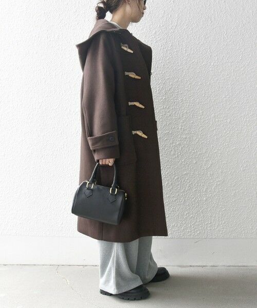 セール】 SHIPS any: メルトン ロング ダッフル コート （ダッフル