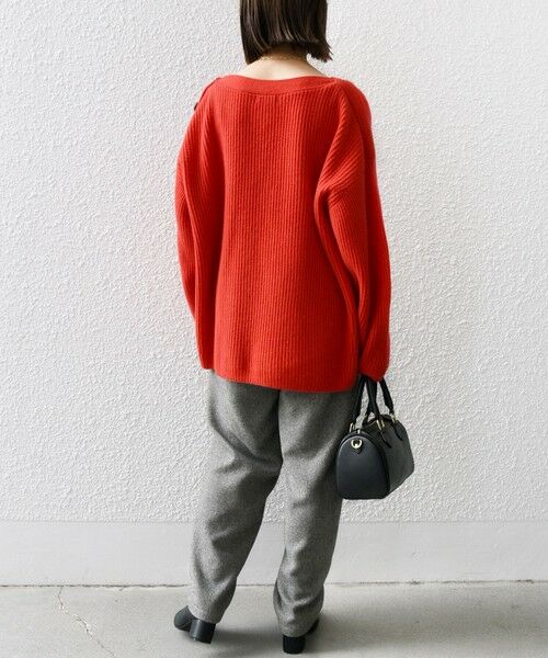 セール】 SHIPS any: AQUA カシミヤ ミックス ボートネック ニット