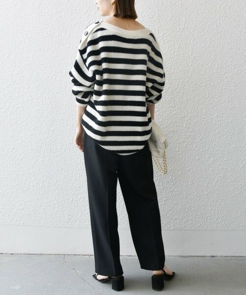 セール】 SHIPS any: AQUA カシミヤ ミックス ボートネック ニット