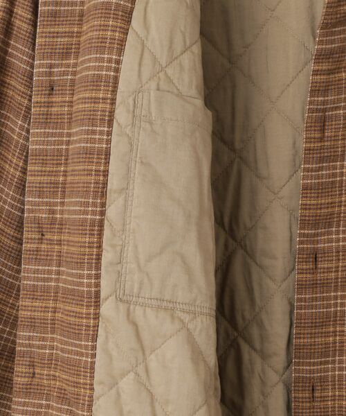 セール】 コットン甘撚ネルチェック起毛 シャツ型ブルゾン （ブルゾン