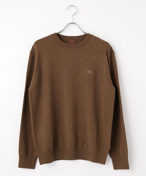 スーパーエクストラファインウール天竺12G クルーネックセーター