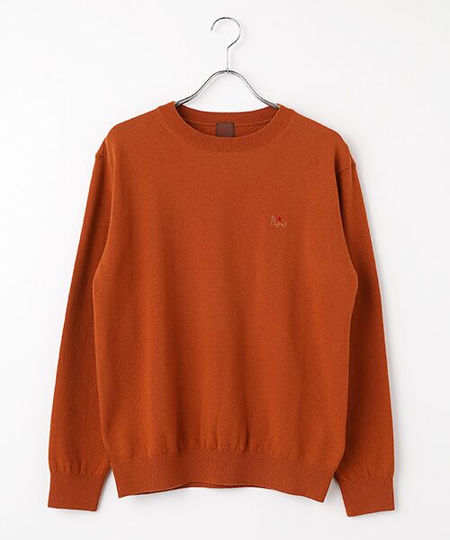 スーパーエクストラファインウール天竺12G クルーネックセーター