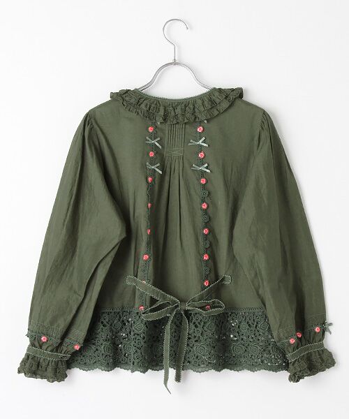 セール】 ローズレース使いブラウス （シャツ・ブラウス）｜PINK HOUSE