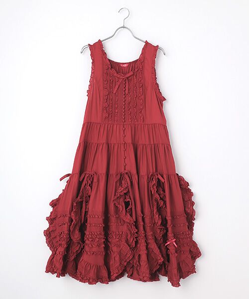 セール】 花びらフリル使いローンタブリエドレス （その他トップス