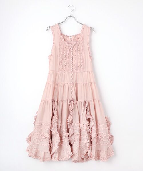 セール】 花びらフリル使いローンタブリエドレス （その他トップス