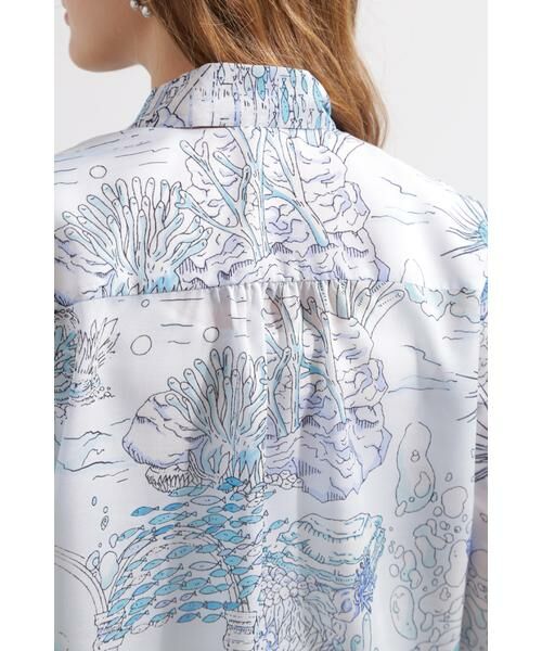 セール】 ◇ノーティカルプリントブラウス （シャツ・ブラウス