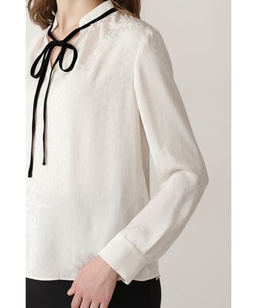 セール】 ◇別珍リボンアニマルジャカードブラウス （シャツ・ブラウス