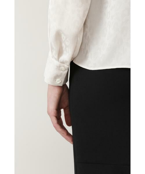 セール】 ◇別珍リボンアニマルジャカードブラウス （シャツ・ブラウス