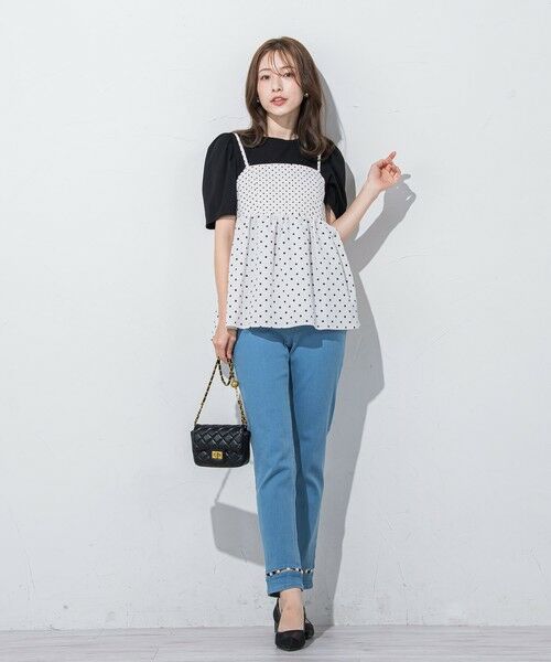 セール】 ドットビスチェ≪手洗い可能≫ （シャツ・ブラウス）｜QUEENS