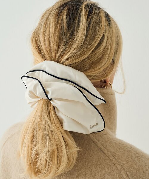 一部店舗限定】パイピングサテンシュシュ （ヘアアクセサリー）｜Rouge