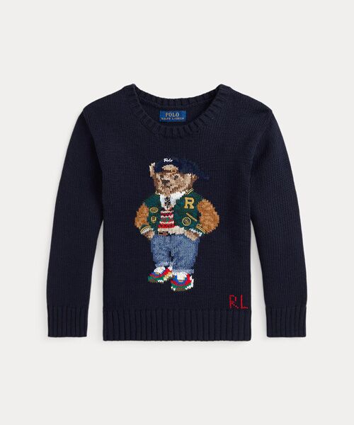 ボーイズ 2才～7才)Polo ベア クルーネック セーター （ニット