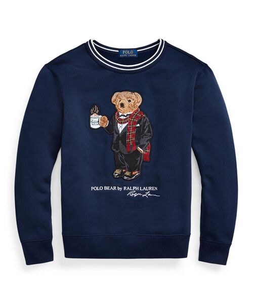 ボーイズ 8才～20才)コーヒー ベア フリース スウェットシャツ