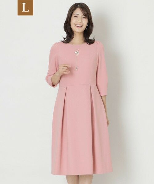 セール】 【L】ダブルサテン ワンピース （ロング・マキシ丈ワンピース