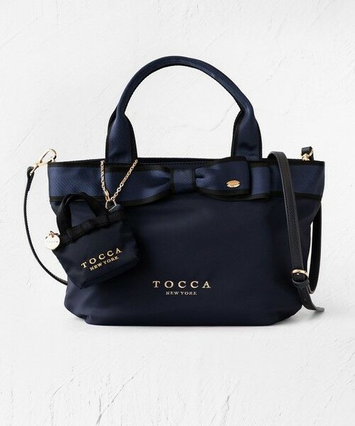 BICOLOR RIBBON TOTE トートバッグ （ショルダーバッグ）｜TOCCA