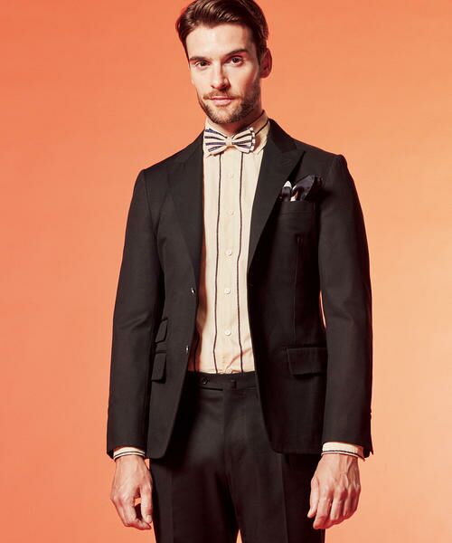 セール】 ストレッチコットンツイル 2Bテーラードジャケット REGGIANI