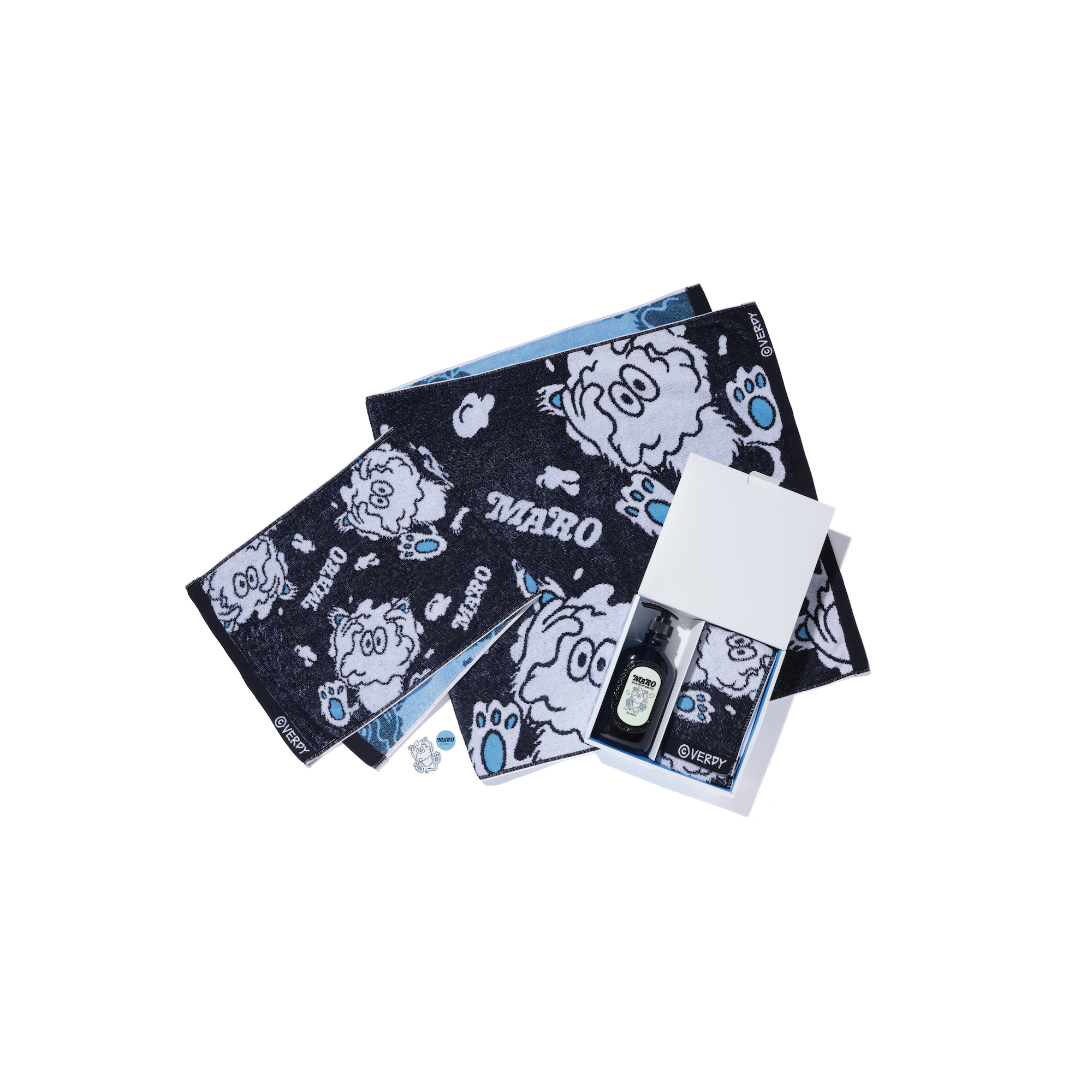 VERDYと「マーロ」のコラボポップアップ オリジナルキャラのシャンプー