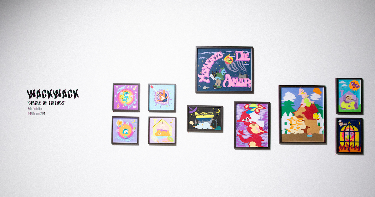 イルでハッピーな切り絵ワールドwackwack「Circle of friends